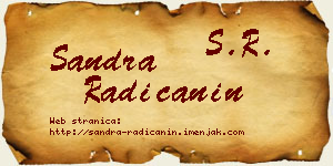Sandra Radičanin vizit kartica